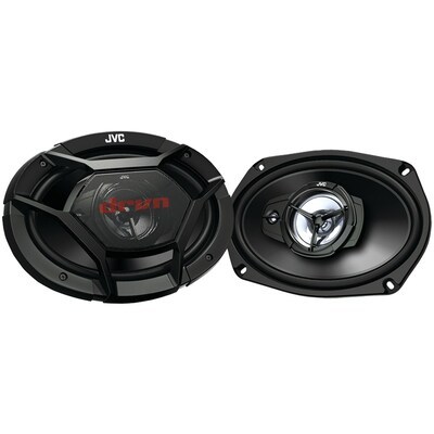 lot 14170 image: Jvc - 6  X 9  3-way Car Speakers With Carbon Mica Cones (pair) - Black