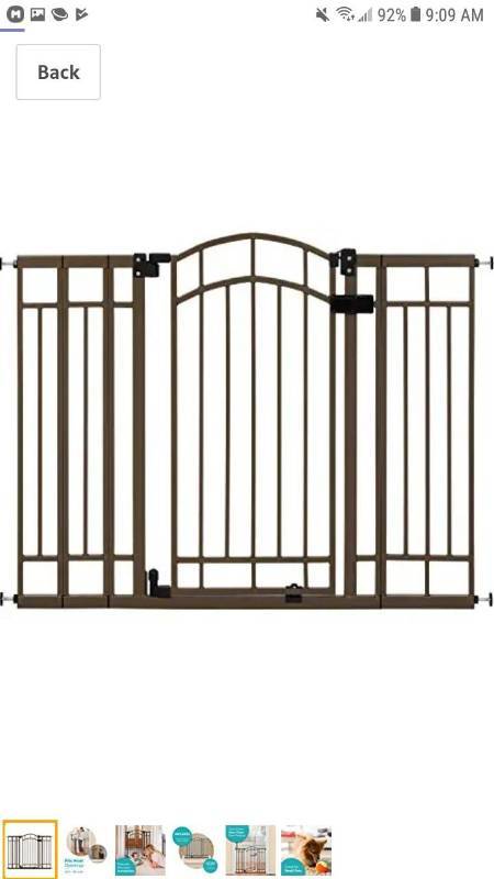 lot 14253 image: Summer Infant Multi-Use Deco Extra Tall Walk-Thru Gate, Bronze�