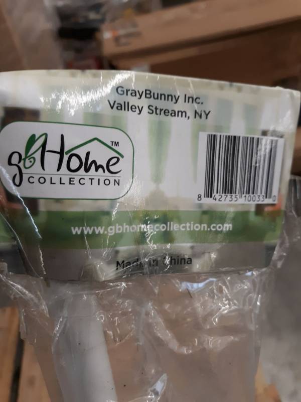 lot 14501 image: Gbhome Gh-6802w Bold Elegance Curtain Rod, 48-84 In, White, Metal Cafe Rod Windo
