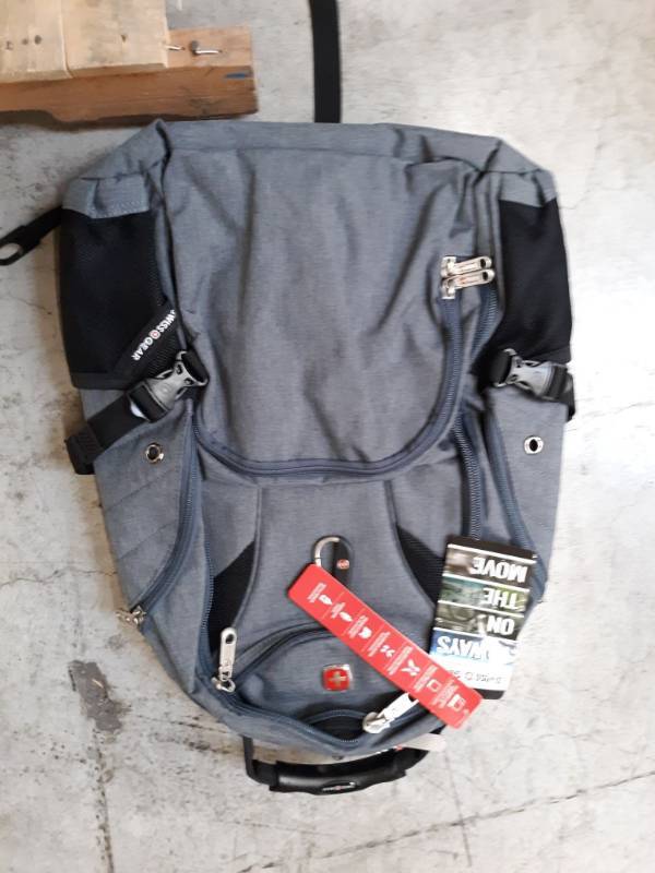 lot 14509 image: SwissGear Travel Gear 1900 Scansmart TSA Laptop Backpack - Gray
