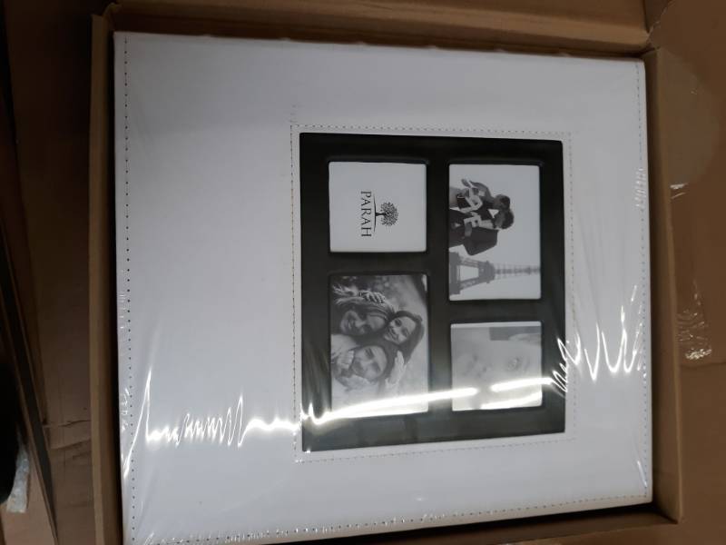lot 14527 image: PARAH LIFE Premium 500 Photo Family Wedding Anniversary Baby Vacation Album Sewn Bonded Leather Book Bound Multi Directional 500 4x6 Photos 5 Per Page Large Capacity Deluxe Customizable
