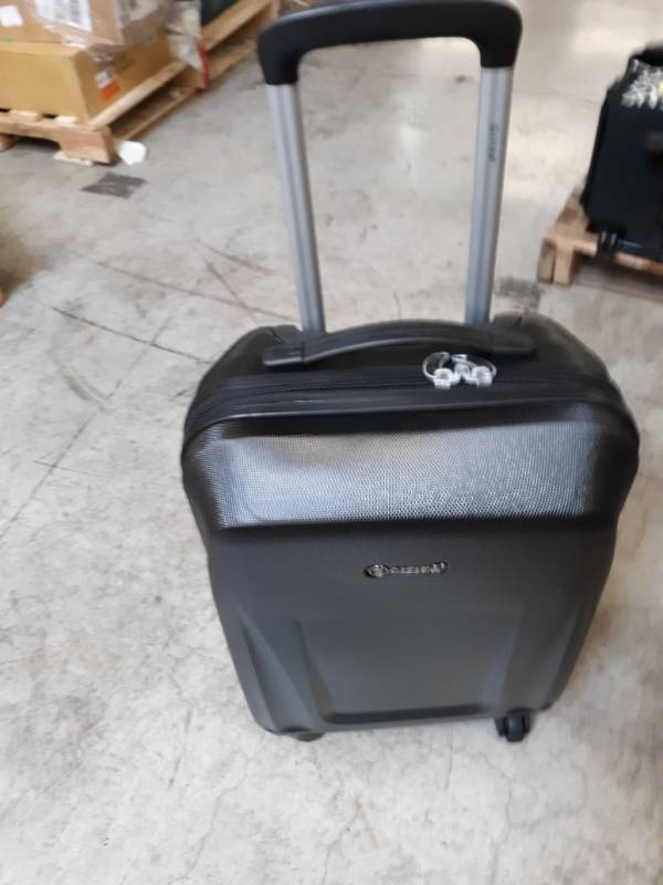 lot 14571 image: 5 cities hard shell black carry on luggage