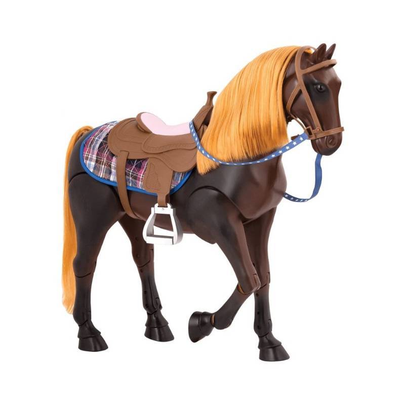 lot 14585 image: Our Generation Poseable Thoroughbred Horse Suitable For 43cm Dolls