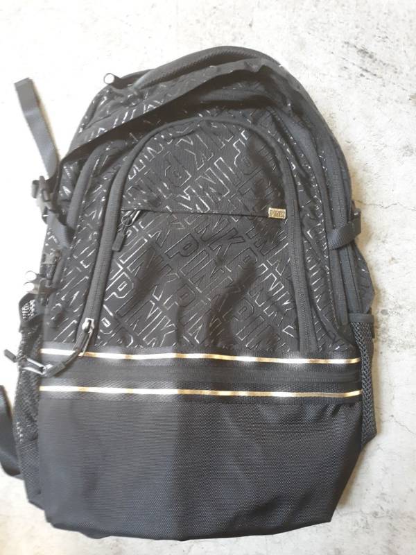lot 14612 image: Victorias Secret Pink Collegiate Backpack Black Foil Gold