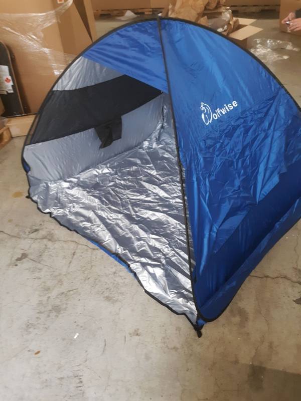 lot 14617 image: wolfwise Sun shelter tent instant easy pop up beach umbrella Sports automatically instant portable outdoor tent