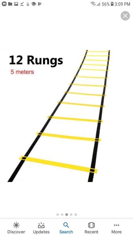 lot 14629 image: Natuce agility ladder 7mm speed training