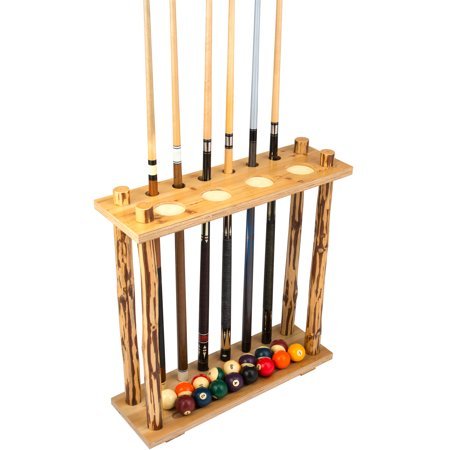 lot 14631 image: 6 Billiard Cue Floor Storage Rack