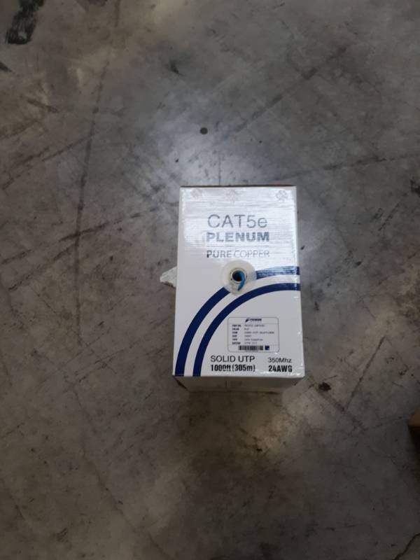 lot 14638 image: cat5e plenum pure copper