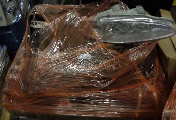 lot 1738 image: Pallet of Used Car Parts and Accessories - Including Vintage Volkswagen Beetle Engine Cover
