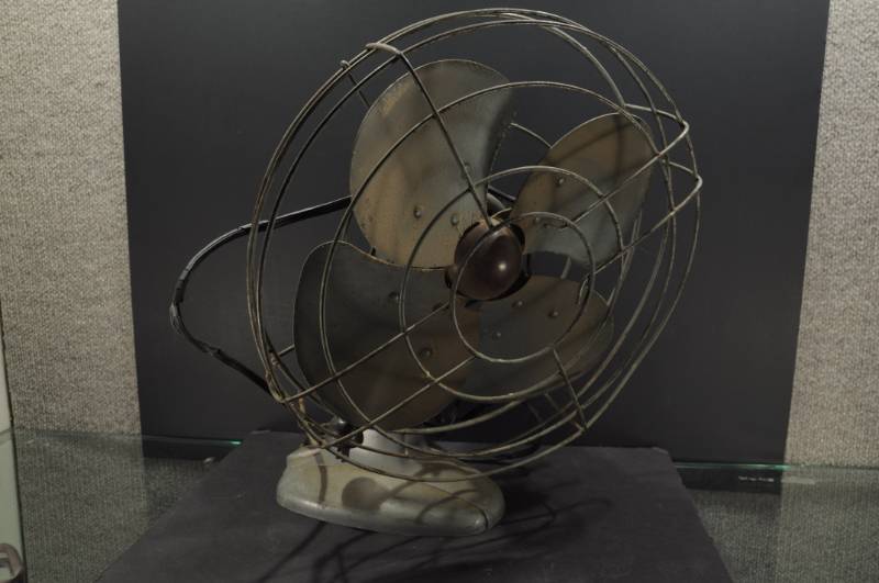 lot 2067 image: Cool Old Industrial Metal Fan -FASCO Industries - made in US - Cord Needs Replaced