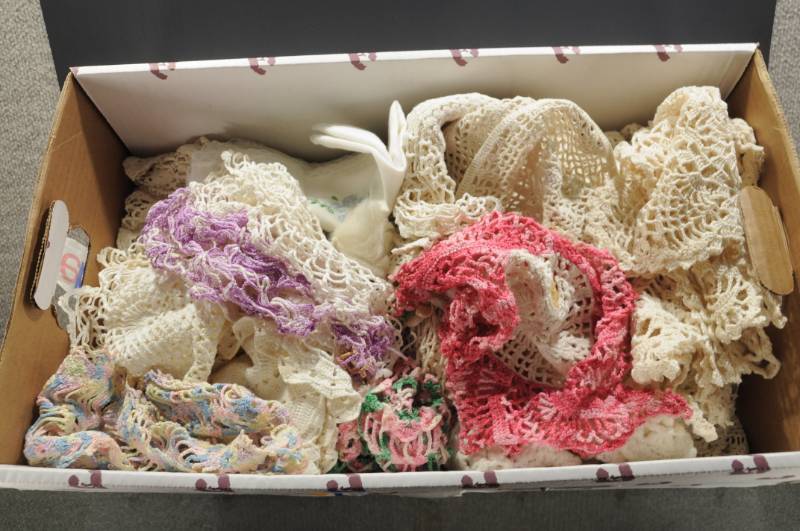 lot 2083 image: Lot of Vintage Hand Crochet Doilies Different Styles and Patterns