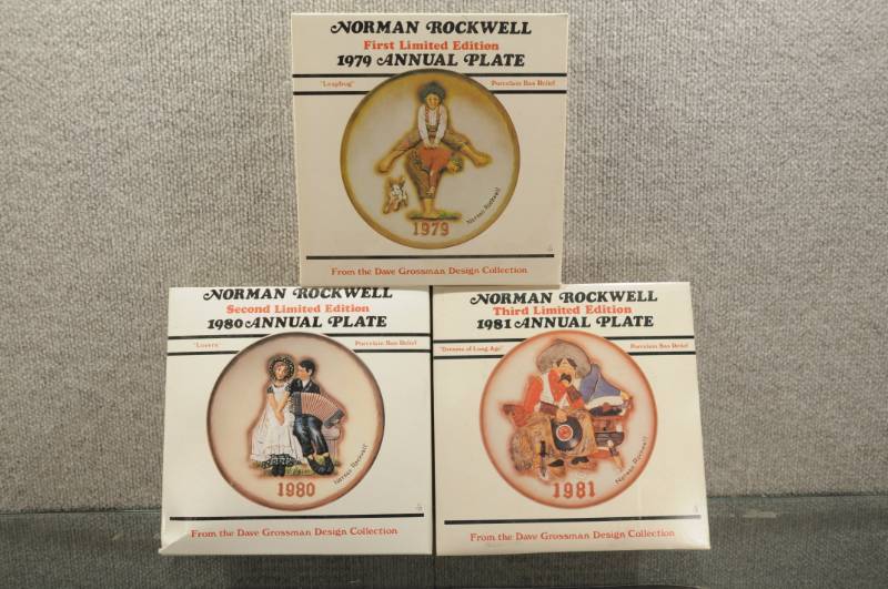 lot 2097 image: Lot of Norman Rockwell Collectors Plates