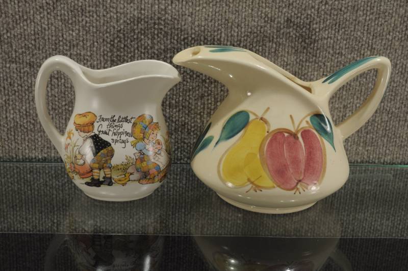 lot 2149 image: Lot of 2 Ceramic Pitchers