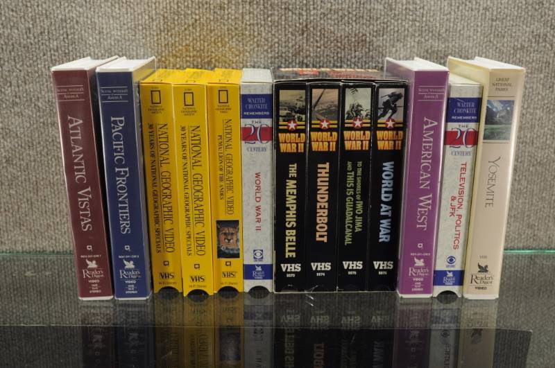 lot 2152 image: Lot of VHS Movies -WWII, National Geographic, Etc.