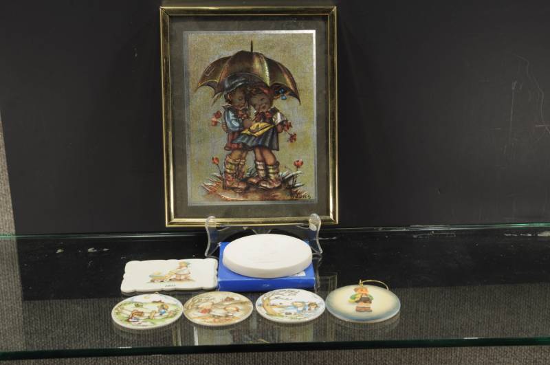 lot 2206 image: Lot of 7 Collector Medallions Hummel and Joan Walsh.