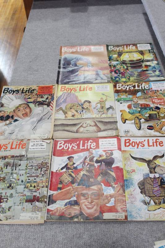 lot 2279 image: Lot of Vintage Boys Life Magazines -Great Advertisements - Some Incomplete