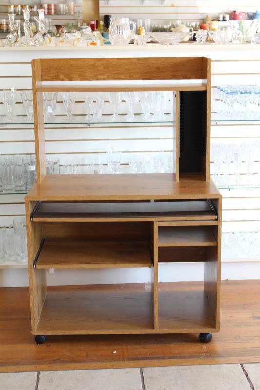 lot 2296 image: Computer Desk on Casters