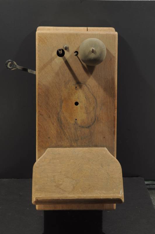 lot 2055 image: Antique Wall Phone -Incomplete