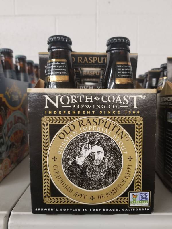 lot 15036 image: (3) North Coast Old Rasputin 4PK