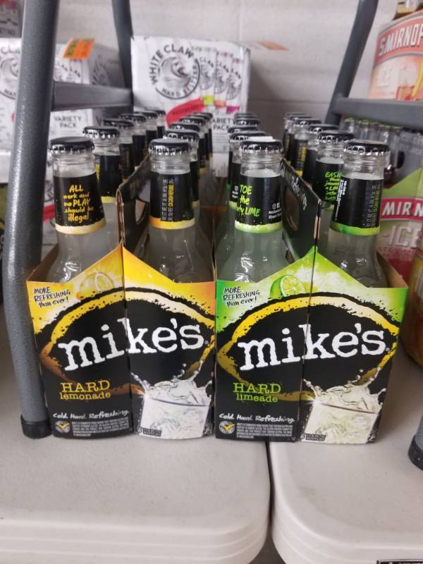 lot 15073 image: (3) Mikes Hard Lemonade 6PK, (1) Mikes Hard Limeade 6PK