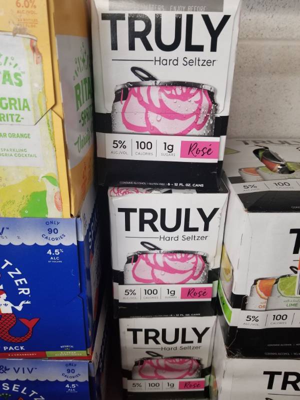lot 15084 image: (3) Truly Rose Hard Seltzer 6Pks