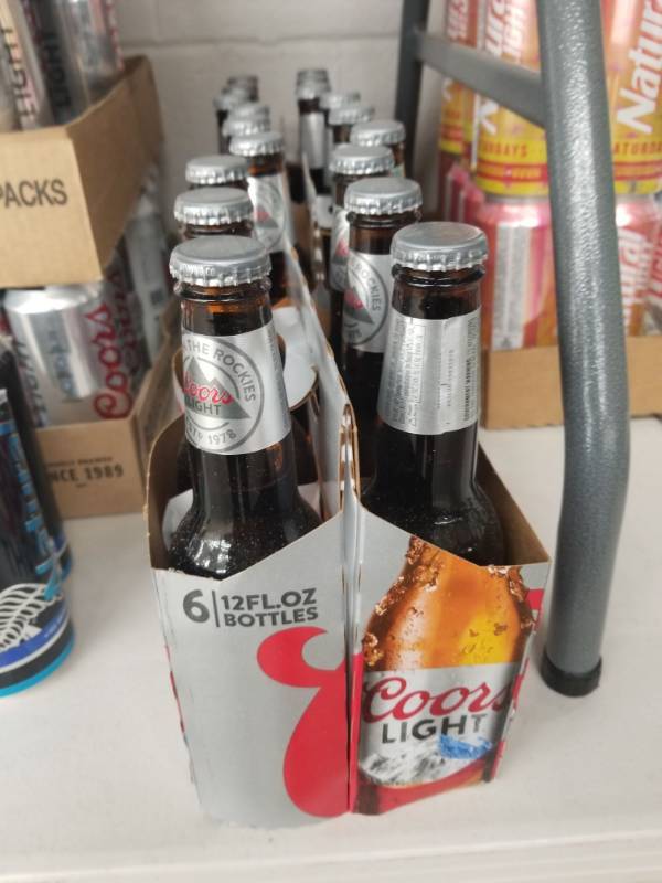 lot 15097 image: (3) Coors Light 6Pk Bottles
