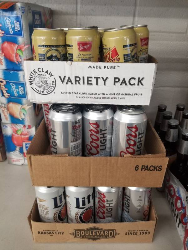 lot 15098 image: Variety Beers Coors, Coors Light, Miller Lite