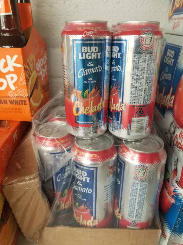 lot 15101 image: 4PK 16oz Bud Light Chelada, (8) 25oz Cheladas