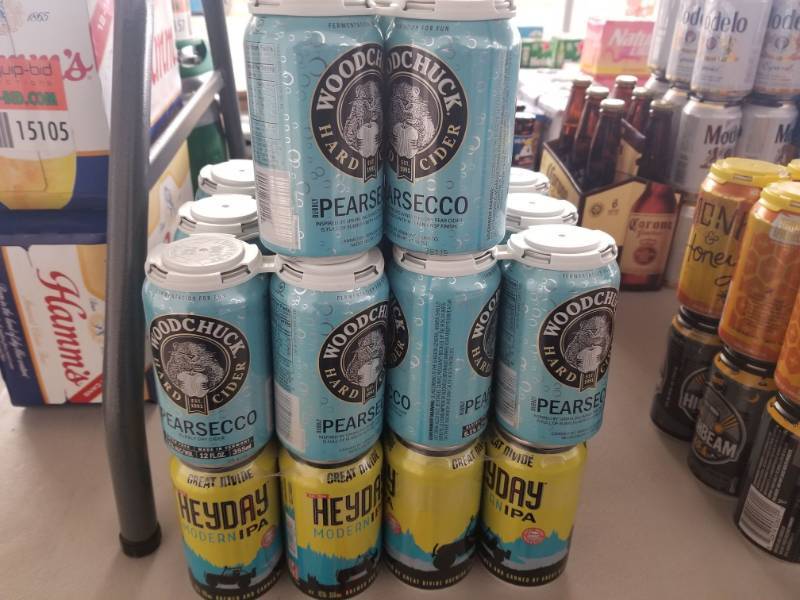 lot 15106 image: (3) Wood Chuck Pearsecco 6pk, (2) Heyday Modern IPA 6pks