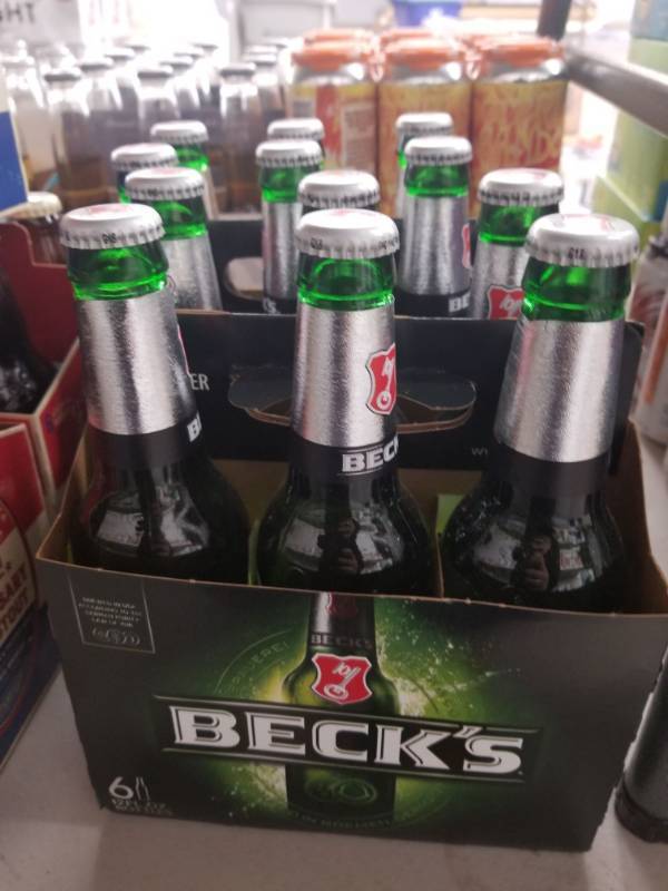 lot 15127 image: (2) Becks 6pk Bottles