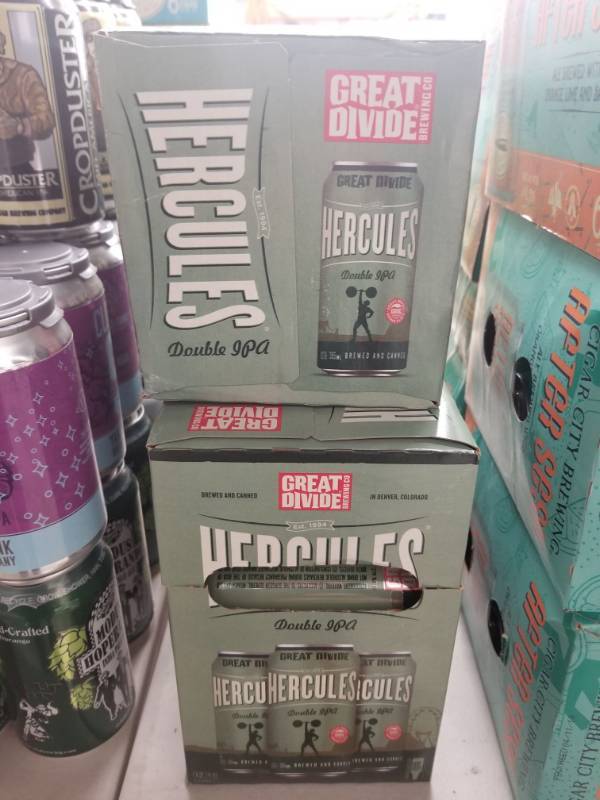 lot 15129 image: (3) Great Divide Hercules 6pks