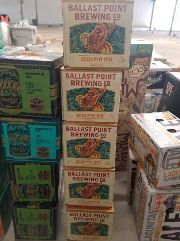 lot 15132 image: (5) Ballast Point Sculpin IPA 6Pks