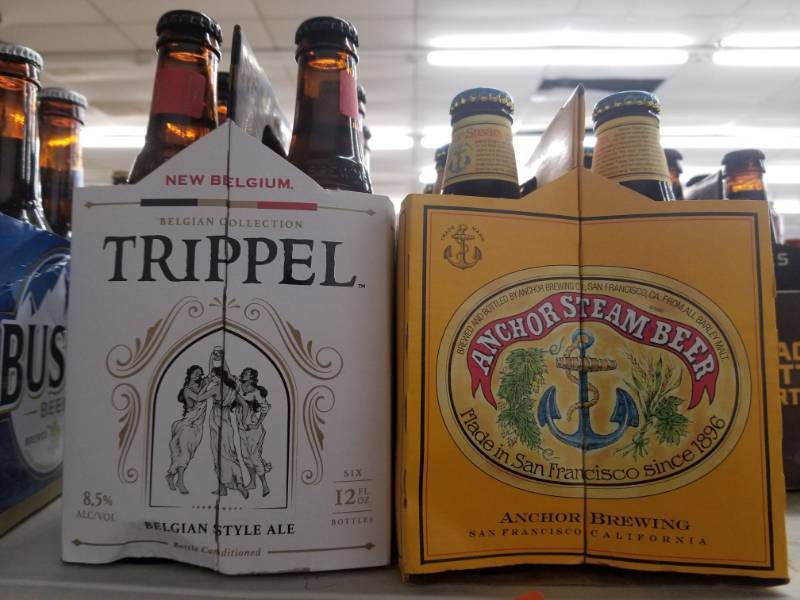 lot 15139 image: New Belgium Trippel 6Pk, Anchor Brewing Steam Beer 6pk