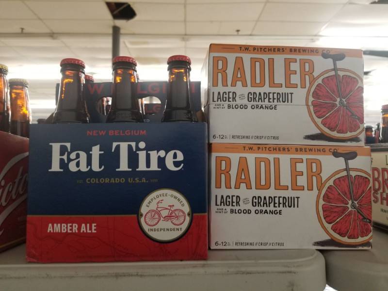 lot 15142 image: (2) Fat Tire 6Pk, (2) Radler Grapefruit 6pks