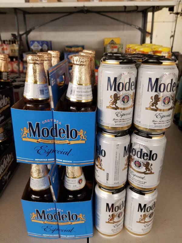 lot 15157 image: (3) Modelo 6Pk Cans, (2) Modelo 6Pk Bottles
