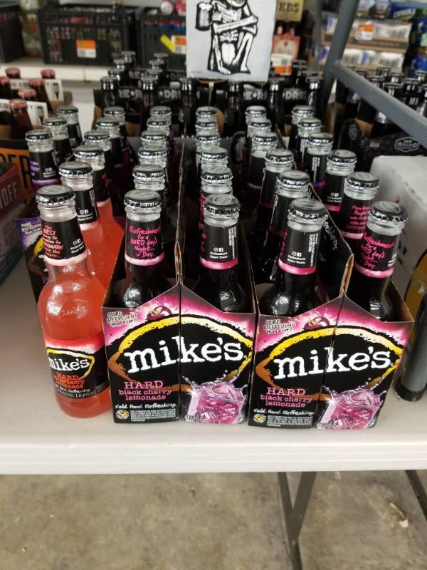 lot 15161 image: (5) Mikes Hard Black Cherry and Black Raspberry Lemonades 6pk
