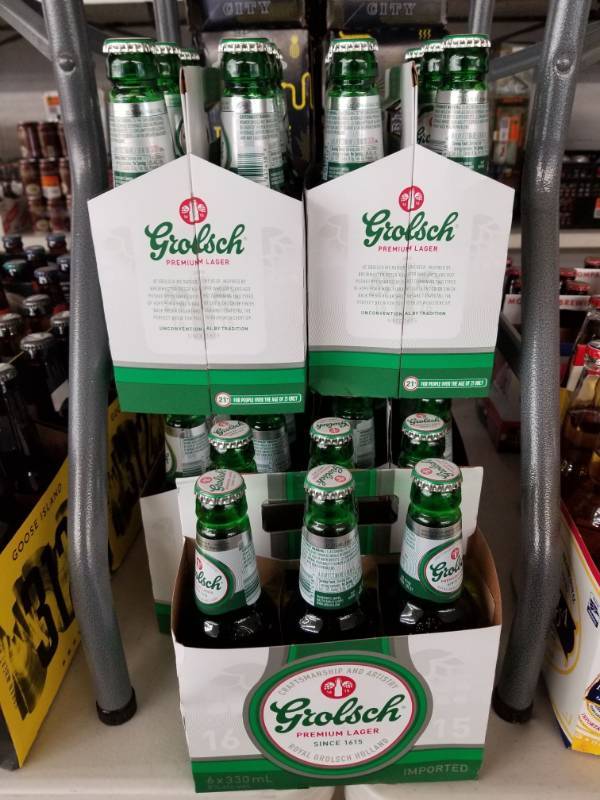 lot 15165 image: (5) Grolsch Premium Lager 6pks