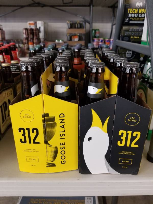 lot 15166 image: (4) 312 Goose Island 6Pks