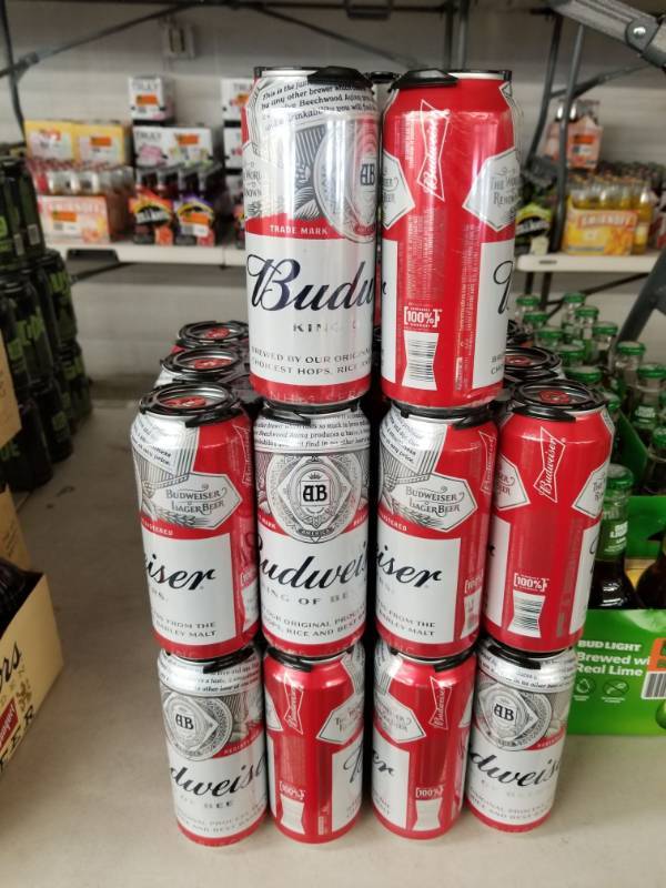 lot 15174 image: (5) Budweiser 16oz 6pks
