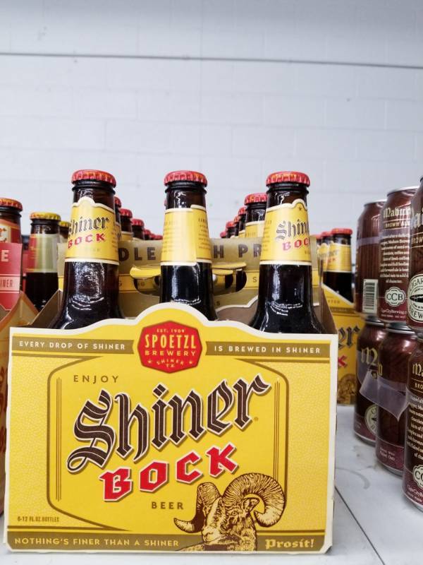 lot 15200 image: (5) Shiner Bock 6Pks