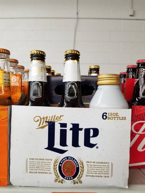 lot 15206 image: (4) Miller Lite 6Pk Bottles