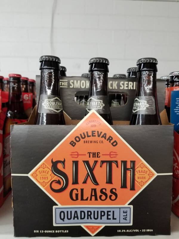 lot 15208 image: (3) Boulevard Sixth Glass 6Pk Bottles