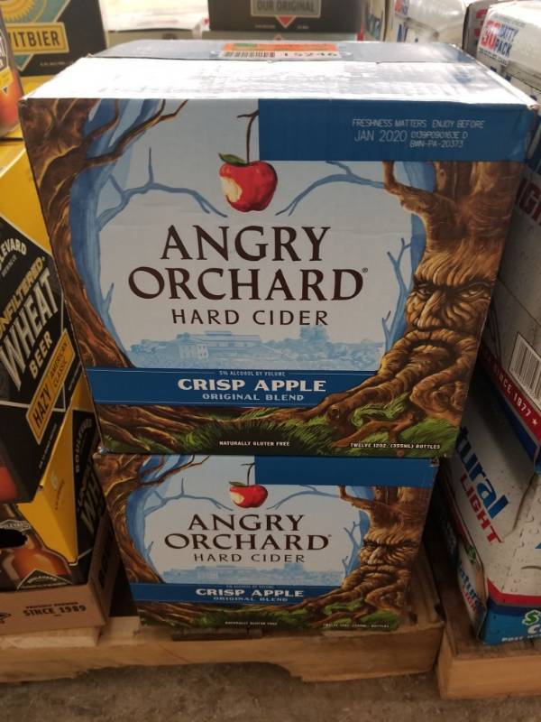 lot 15246 image: (3) Angry Orchard Apple 12Pk Bottles