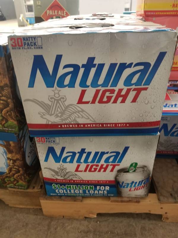 lot 15250 image: (4) 30Pk Cans Natural Light