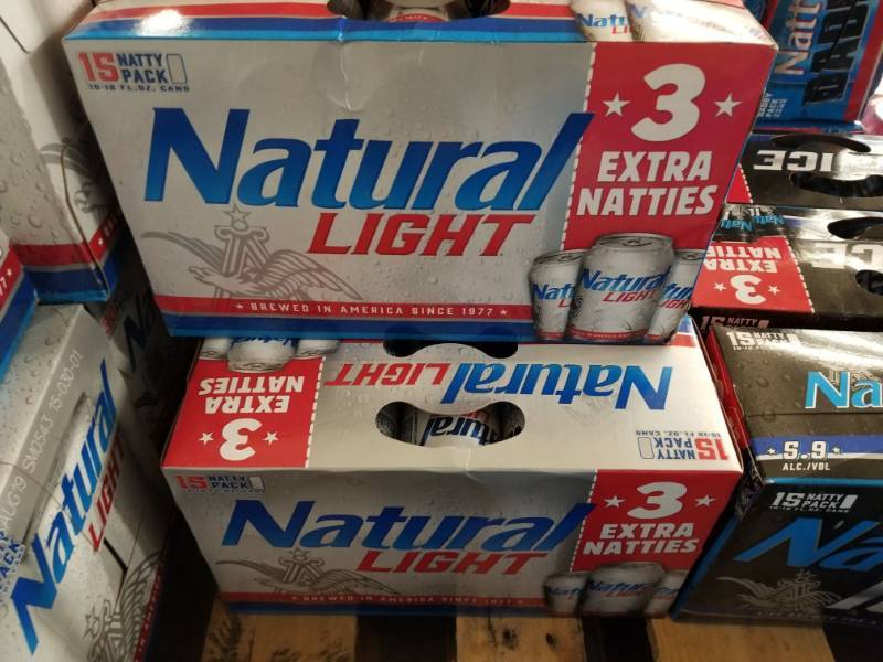 lot 15253 image: (3) Natural Light 15Pks