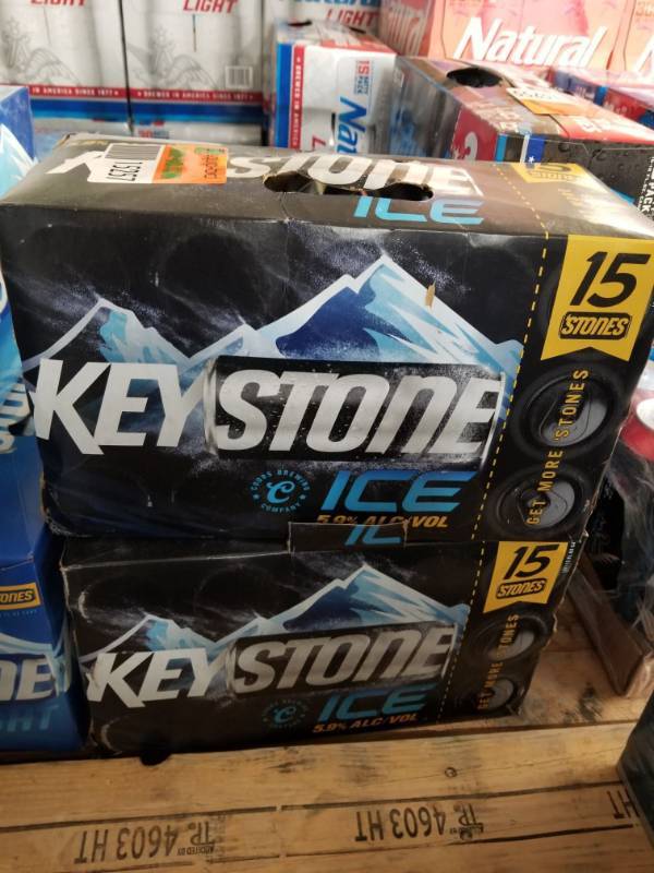 lot 15257 image: (2) 15Pk Cans Keystone Ice