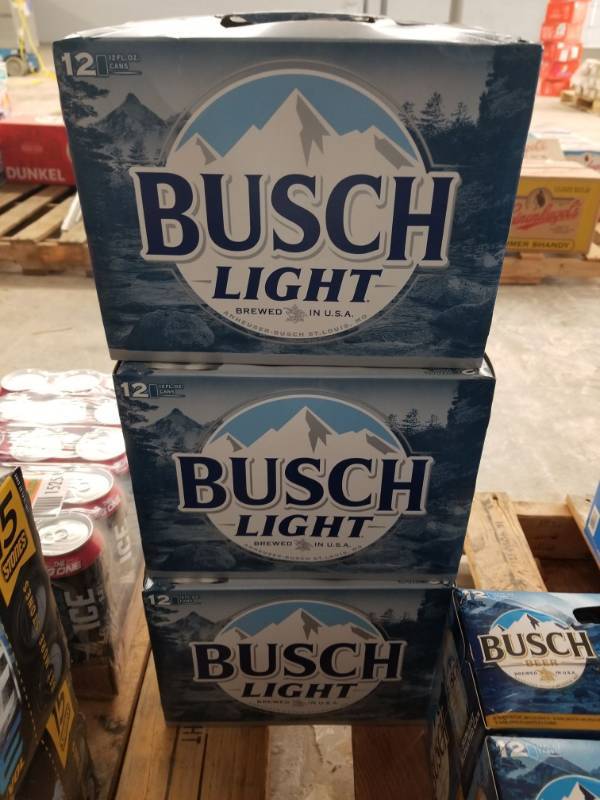 lot 15260 image: (3) Busch Light 12Pk Cans