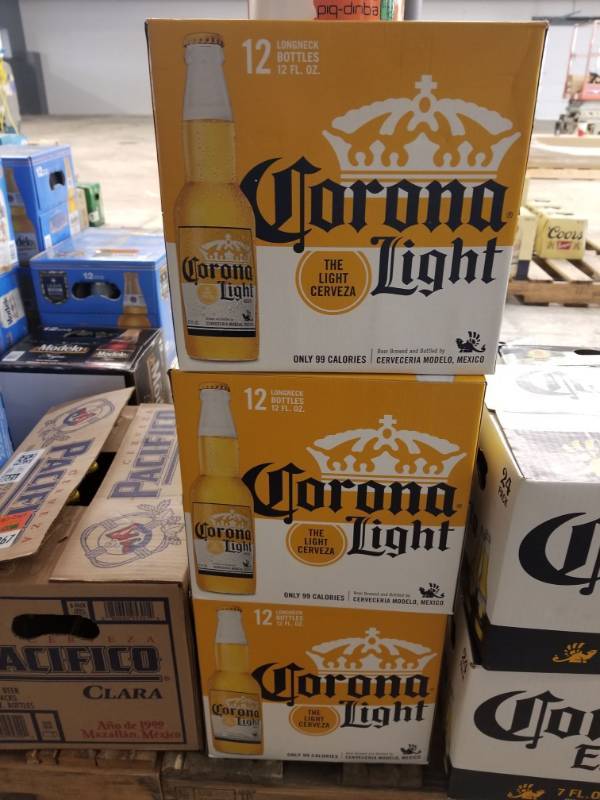 lot 15268 image: (3) Corona Light 12Pk Bottles