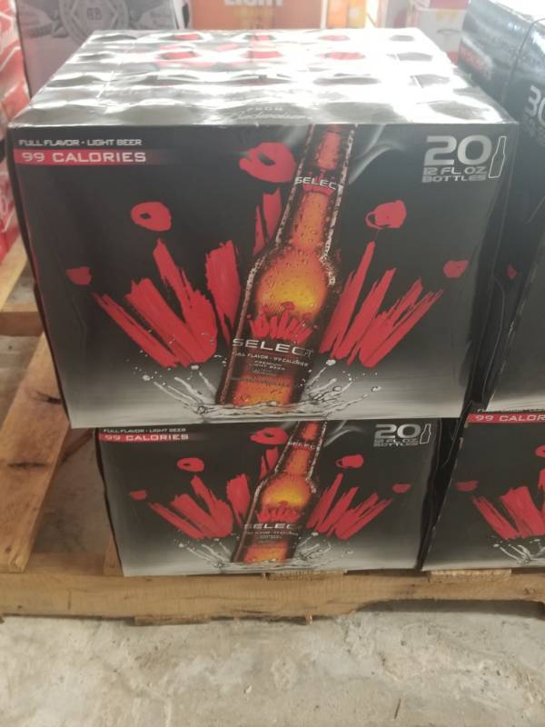 lot 15291 image: (2) 20PK Budweiser Select Bottles
