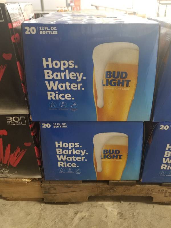 lot 15301 image: (2) 20Pk Bud Light Bottles